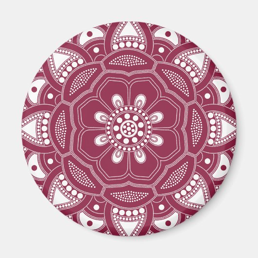 Aimant Mandala Creation, tous les points pour un 8 (Devant)