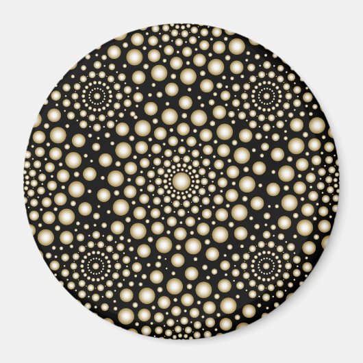 Aimant Mandala de cercles (Devant)