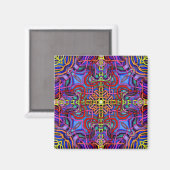 Aimant Mandala de lattice mystique (Recto/Verso)