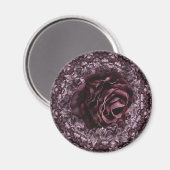 Aimant Mandala de rose (Recto/Verso)