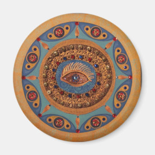 Aimant Mandala d'oeil mauvais : Art original