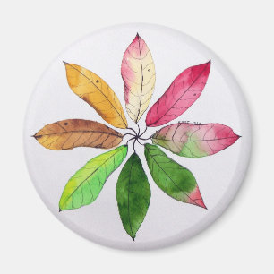Aimant Mandala Feuilles