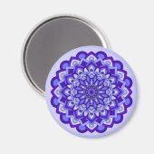 Aimant Mandala Floral Violet (Recto/Verso)