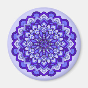 Aimant Mandala Floral Violet