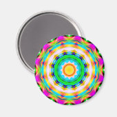 Aimant Mandala fractal (Recto/Verso)