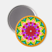Aimant Mandala fractal (Recto/Verso)