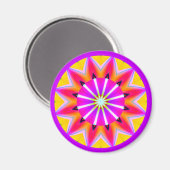 Aimant Mandala fractal (Recto/Verso)