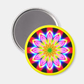 Aimant Mandala fractal (Recto/Verso)