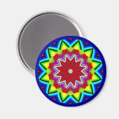 Aimant Mandala fractal (Recto/Verso)