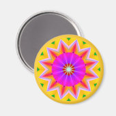 Aimant Mandala fractal (Recto/Verso)