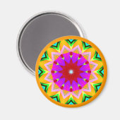 Aimant Mandala fractal (Recto/Verso)