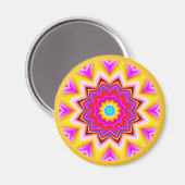 Aimant Mandala fractal (Recto/Verso)