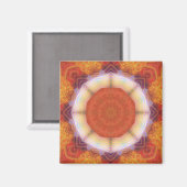 Aimant Mandala géométrique sacrée (Recto/Verso)