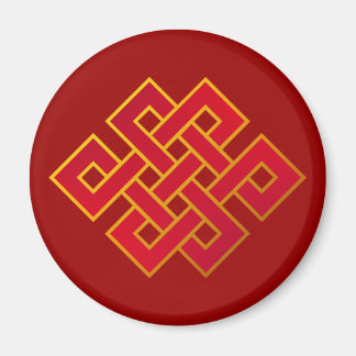 Aimant Mandala Karma Bouddhisme noeud éternel