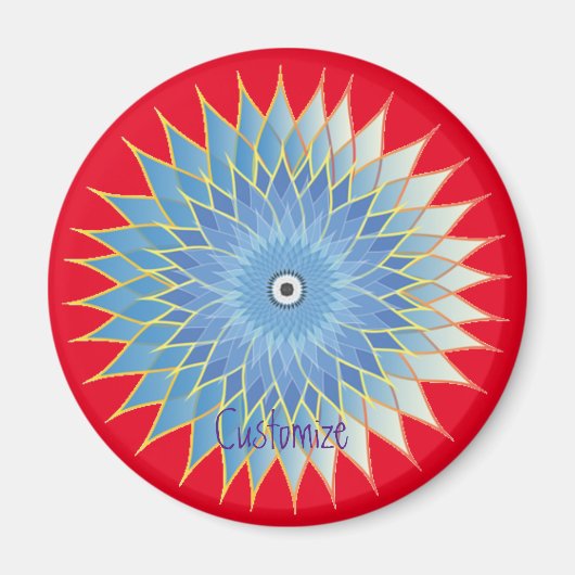 Aimant Mandala Lotus Blossom Thunder_Cove (Devant)