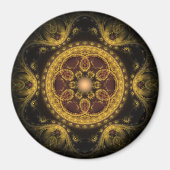 Aimant Mandala motif fractal magique (Devant)