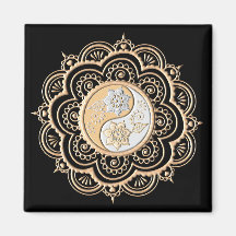 Mandala or et argent