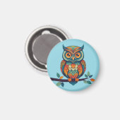 Aimant Mandala Owl (Recto/Verso)
