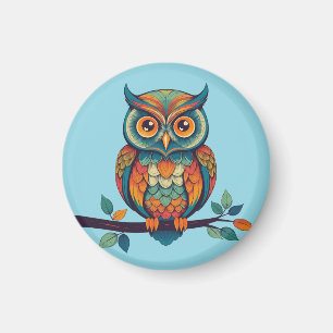 Aimant Mandala Owl