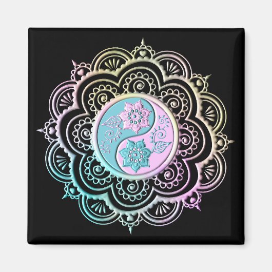 Aimant Mandala Pastel (Devant)
