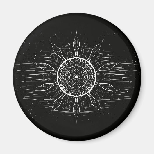 Aimant Mandala Soleil 2 (Devant)