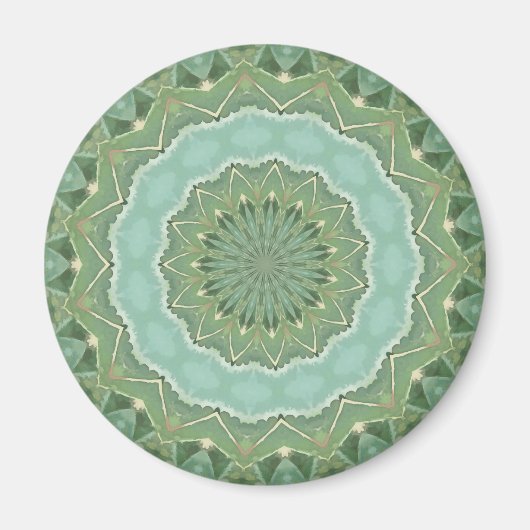 Aimant Mandala succulent (Devant)