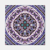 Aimant Mandala violet (Devant)