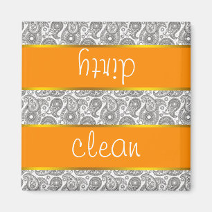 Aimant Mandarine Paisley noir