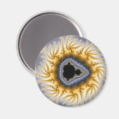 Aimant Mandel Bleu - Fractal (Recto/Verso)