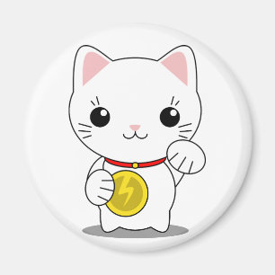 Aimant Maneki Neko - Chat Lucky Blanc