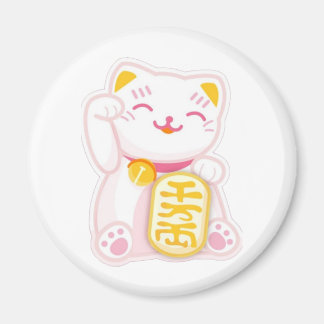 Aimant maneki neko rose