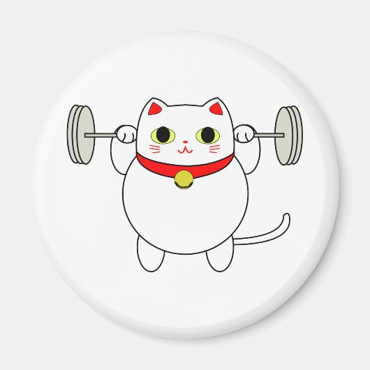 Aimant Maneki Neko Squatting Chat (Devant)