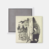 Aimant Manet | Illustration pour 'The Raven' (Recto/Verso)