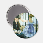 Aimant Manet : Le chemin de fer (Recto/Verso)