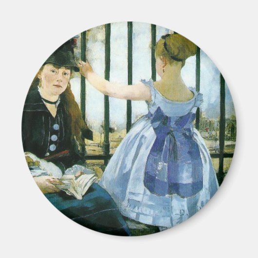 Aimant Manet : Le chemin de fer (Devant)