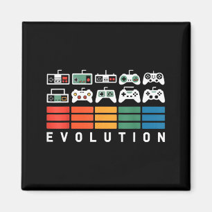 Aimant Manette de jeu vidéo Évolution 80s 90s Rétro Gami