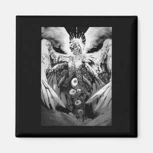 Aimant manga déplaisant ange biblique, lunette d'horreur