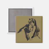 Aimant Manga, Neko Catgirl Furry Kawaii Loli (Recto/Verso)