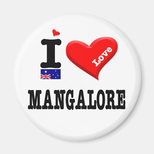 Aimant MANGALORE - I Love (Devant)