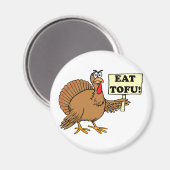 Aimant Mange du tofu (Recto/Verso)