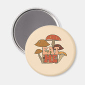 Aimant "Mange-moi" - Conception Whimsical Mushroom (Recto/Verso)