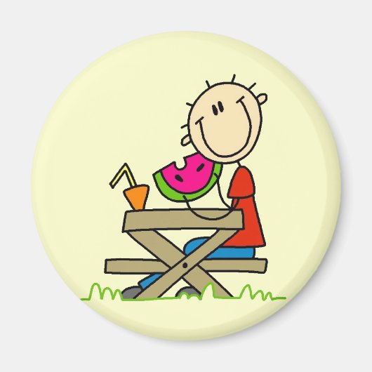 Aimant Manger de la pastèque (Devant)