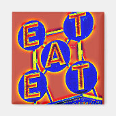 Aimant manger de l'aimant carré (Devant)