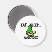 Aimant Manger des AVOCADOS de sommeil (Recto/Verso)