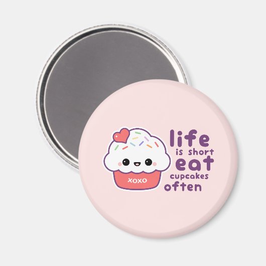 Aimant Manger des gâteaux (Recto/Verso)