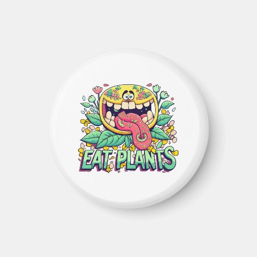 Aimant Manger des plantes (Devant)