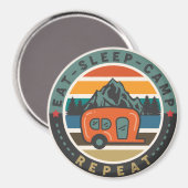 Aimant Manger, dormir, camp - Répéter (Recto/Verso)