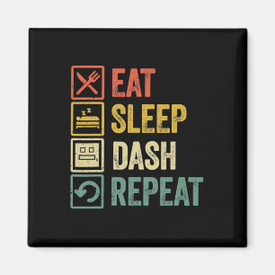 Aimant Manger Dormir Dash Répéter Jeu Vidéo Géométrie Vid