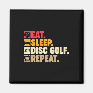 Aimant Manger Dormir Disc Golf Répéter Garçons Filles Ado