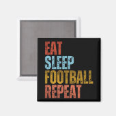 AIMANT MANGER DORMIR FOOTBALL RÉPÉTER (Recto/Verso)